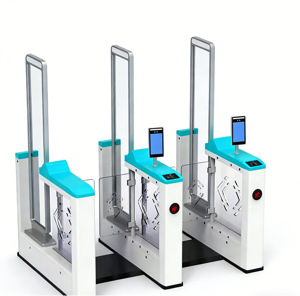 Contrôle d'accès intelligent aux bibliothèques : solution intégrée de barrière de sécurité RFID et de tourniquet pivotant